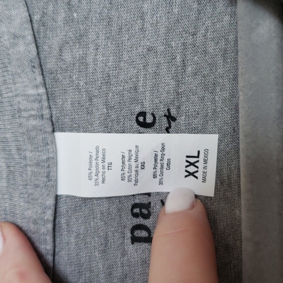 Unisex Top Gun "Inverted" V-Neck Short Sleeved Tee Gray - Size XXL - Picture 4 of 5